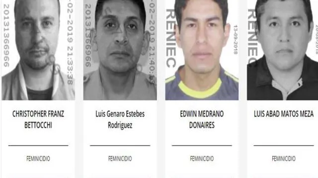 19 personas acusadas de feminicidio entre los más buscados