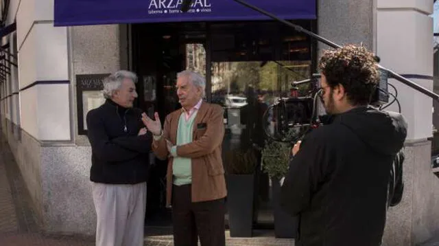  Mario Vargas Llosa y su hijo, ya han iniciado las grabaciones del documental