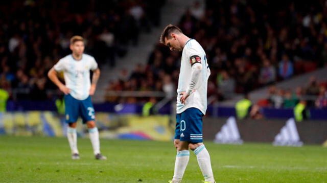 Lionel Messi, con una reagudización de dolor pubiano bilateral quedó fuera del cotejo con Marruecos. FOTO: EFE