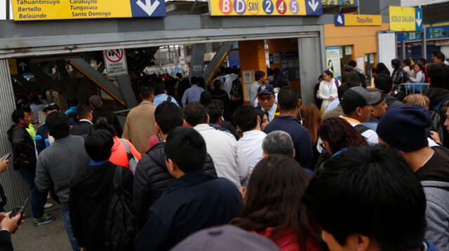 La medida fue anunciada en los portavoces de la estación Naranjal del Metropolitano