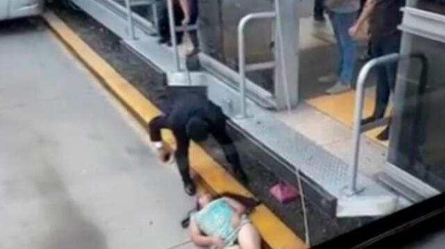 Mujer cayó a vías del Metropolitano