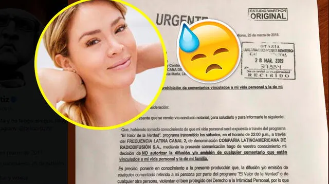 Por la vía legal, Shey Shey buscaría evitar difusión del programa que tiene como protagonista de Pedro Moral