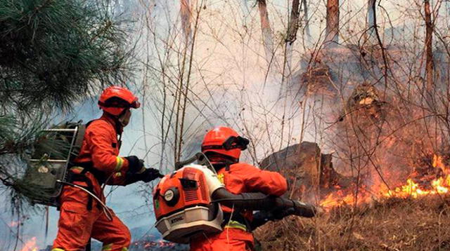 Incendio forestal ocurrió en China