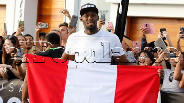 Usain Bolt fue ovacionado por los asistentes a la carrera