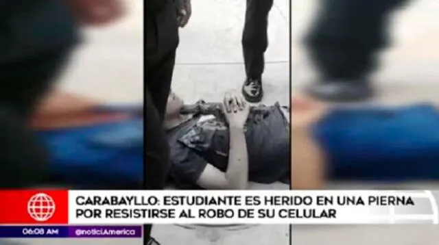 Joven baleado en Carabayallo