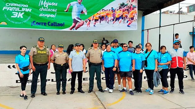 Jóvenes y adultos participaron de carrera por un Callao saludable.