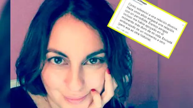 Periodista Marissa Chiappe revela que fue agredida por su expareja