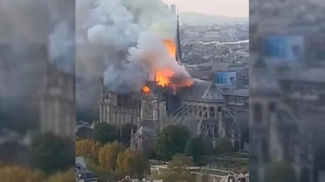 Espesa columna de humo se aprecia desde varios puntos de París