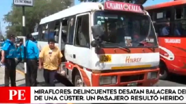 Ladrones robaron a seguridad en un bus 