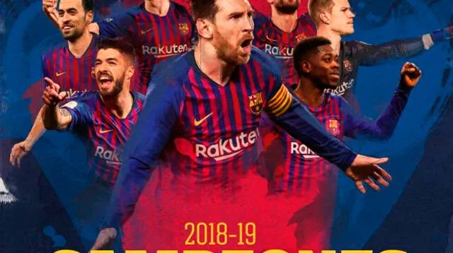Barcelona es el nuevo campeón de LaLiga Santander 2018/19