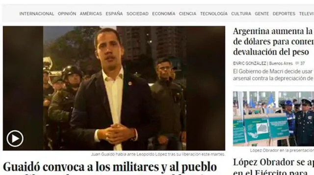 Prensa internacional informan sobre la tensión que se vive en Venezuela luego de las manifestaciones que se viven en contra de Nicolás Maduro.