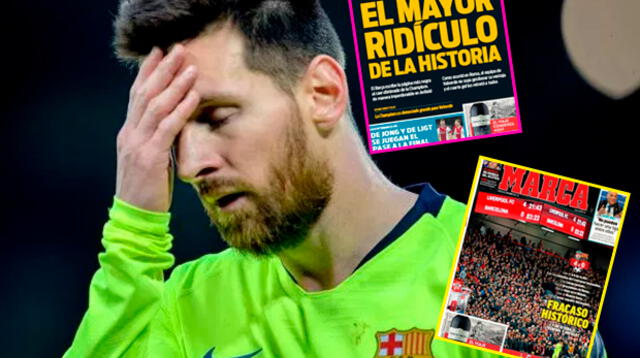 Prensa española destruye al Barcelona tras quedar eliminado por Champions League