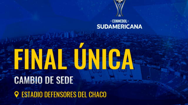 Conmebol anuncia que Lima no será sede para la gran final por Copa Sudamericana