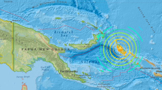 Sismo se reportó en Papúa Nueva Guinea y activa alerta de tsunami  