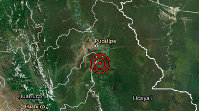 Sismo de 4.6 en Pucallpa