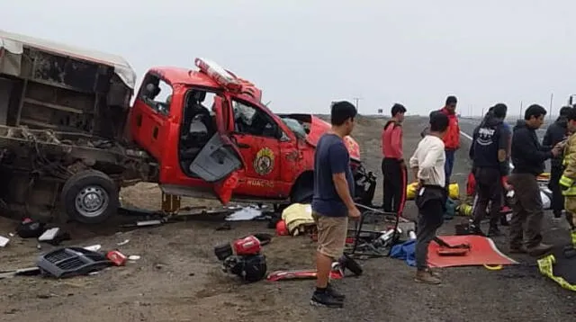 Cuatro bomberos heridos tras despistarse vehículo donde iban a atender emergencia