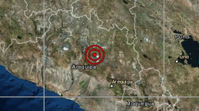 Es el cuarto sismo en Arequipa en lo que va de junio