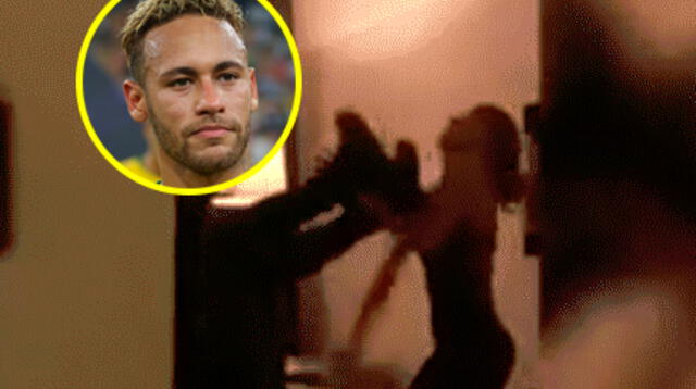 Capturas de la imagen entre la pelea que mantuvieron Neymar y la modelo Najila Trindade Mendes de Souza