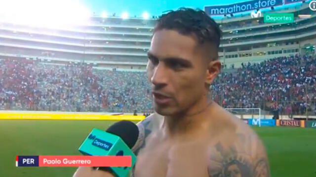 Paolo Guerrero se pronuncia tras la goleada que recibió la Selección Peruana