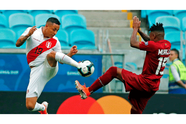Perú vs Venezuela EN VIVO ONLINE Copa América 2019 vía America TV GO Guerrero: ver partido EN VIVO Perú vs Venezuela por internet Brasil 2019 con Zambrano. FOTO: EFE