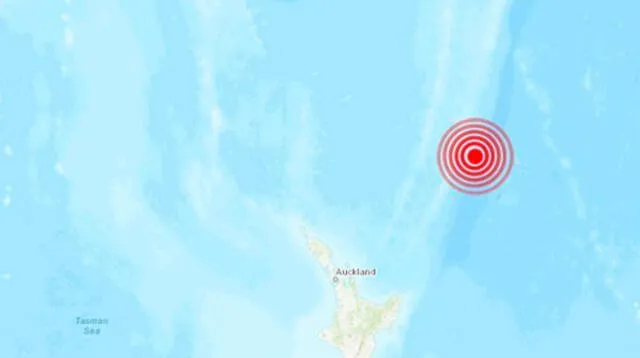 El movimiento telúrico fue registrado al norte de Auckland