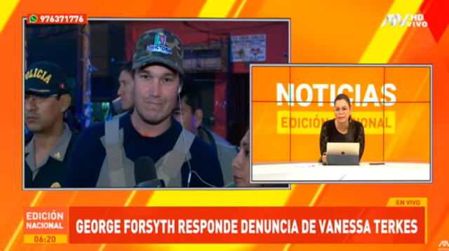 George Forsyth abandona entrevista tras incómoda pregunta de Milagros Leiva