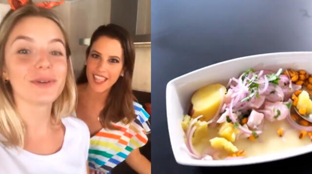 Thaísa Leal y María Pía Copello se lucen juntas preparando un ceviche