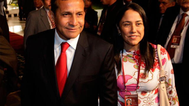 Ollanta, cuando era presidente del Perú, al lado de Nadine