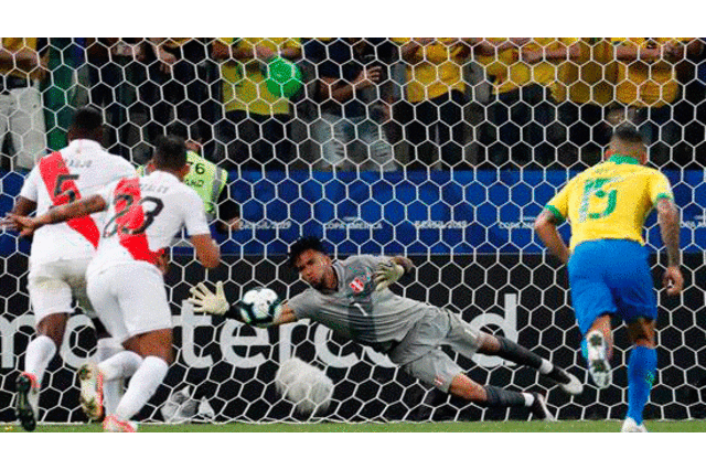 Perú fue derrotado por la Selección brasileña con un 5 -0 