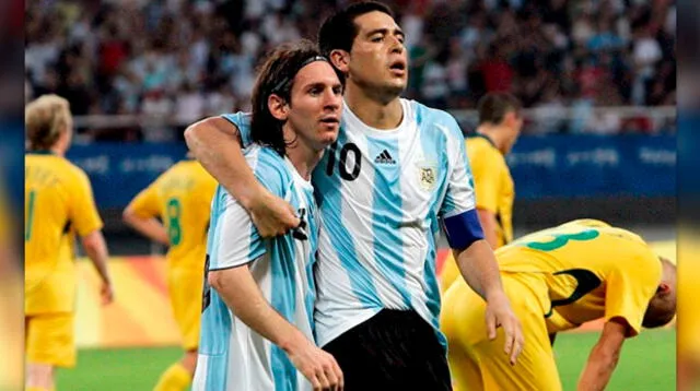 Riquelme y Messi cumplen años el mismo día