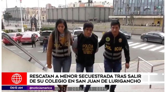 Rescatan adolescente secuestrada en San Juan de Lurigancho