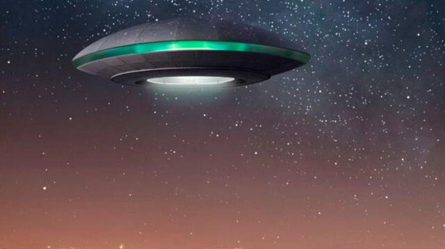 Ilustración que grafica cómo sería una nave extraterrestre