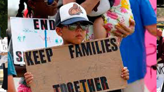 "Están torturando a las familias y a los niños, ¡y hay que actuar ya!", dijeron los manifestantes