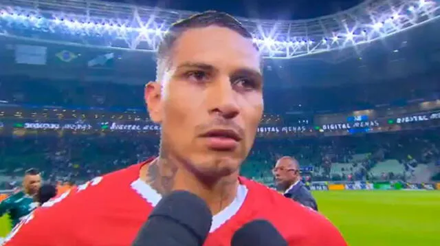 Paolo Guerrero furioso con el arbitraje tras la derrota de Inter ante Palmeiras