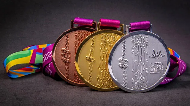 Las medallas que serán entregadas a los ganadores de los Panamericanos