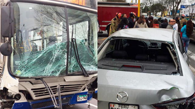 Accidente e tránsito se registró en Miraflores