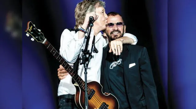 Paul McCartney y Ringo Starr, los exintegrantes de The Beatles se unieron para show musical