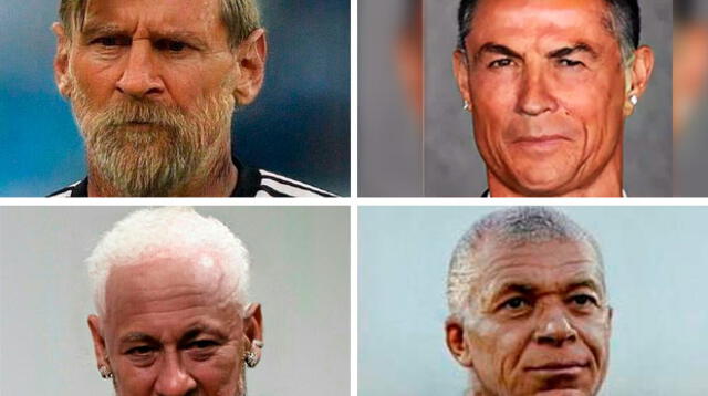 FaceApp Challenge: así lucirán Messi, Cristiano, Neymar, y otras estrellas del mundo en su vejez