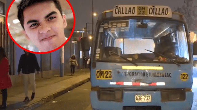 El joven de 22 años se enfrentó a los delincuentes que subieron a la cúster en el Callao