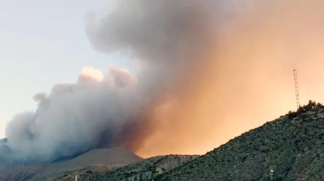 Se registra nueva explosión en el volcán Ubinas  