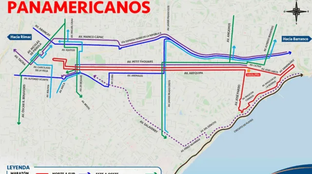 Conoce el plan vial de Los Juegos Panamericanos Lima 2019