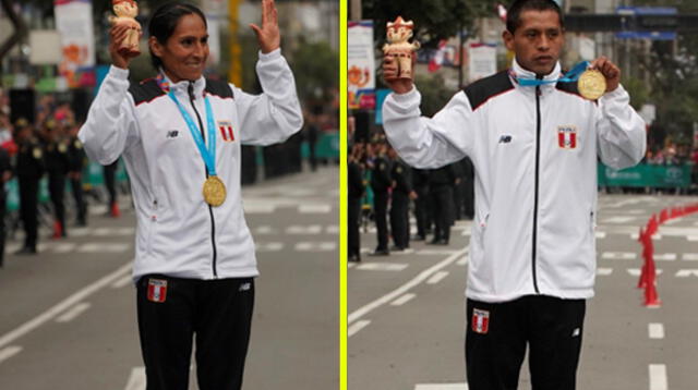 Gladys Tejada y Christian Pacheco lograron medalla de oro en maratón de Lima 2019