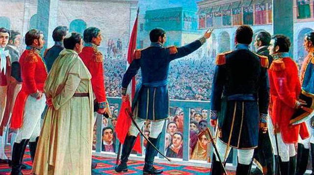 La proclama de la independencia se realizó en cuatro lugares