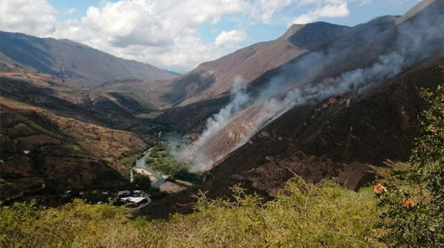 Incendio viene desarrollándose en el monumento arqueológico Kuélap