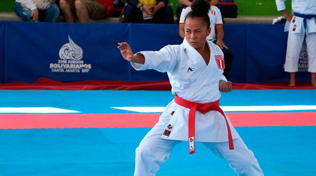 Ingrid Aranda gana medalla en la modalidad karate kata individual en los Juegos Panamericanos 2019