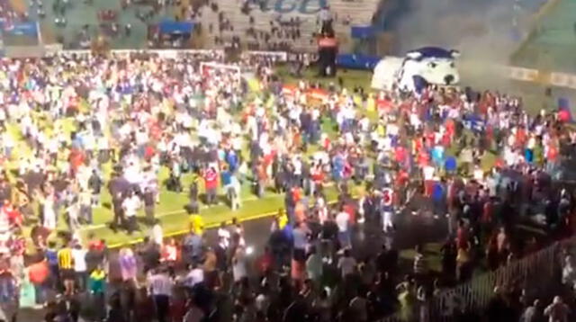 Tres muertos por enfrentamiento de hinchas de Olimpia y Motagua