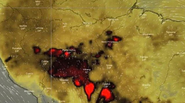 Incendio forestal amenaza con desaparecer la Amazonía de Brasil 