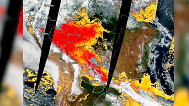 Impactantes imágenes de los incendios forestales en la Amazonía de Brasil  