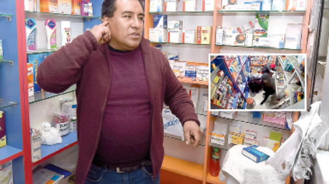 Cámaras registran atraco contra farmacia de Puente Piedra