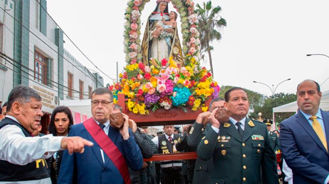 PNP y autoridades del Callao rindieron homenaje a Santa Rosa de Lima